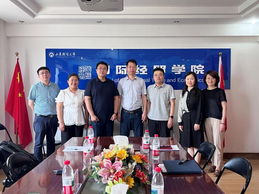青岛理工大学商学院到国际经贸学院开展调研交流